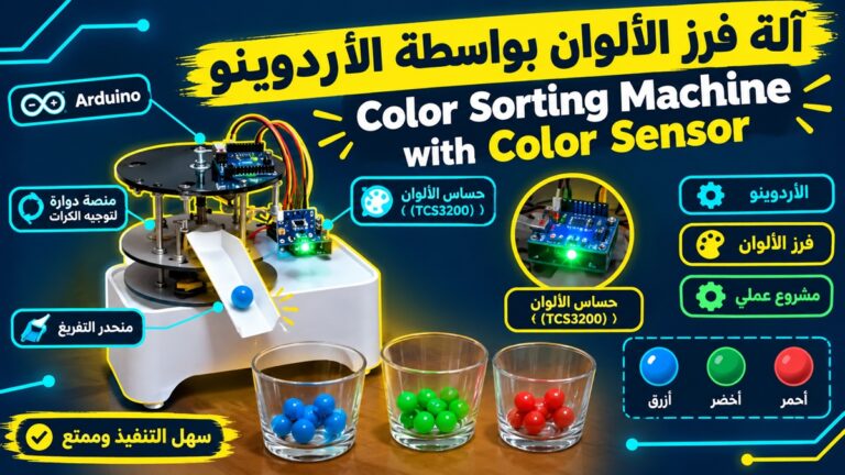 كيف تصنع آلة فرز الألوان باستخدام Arduino؟ | مشروع Color Sorting Machine