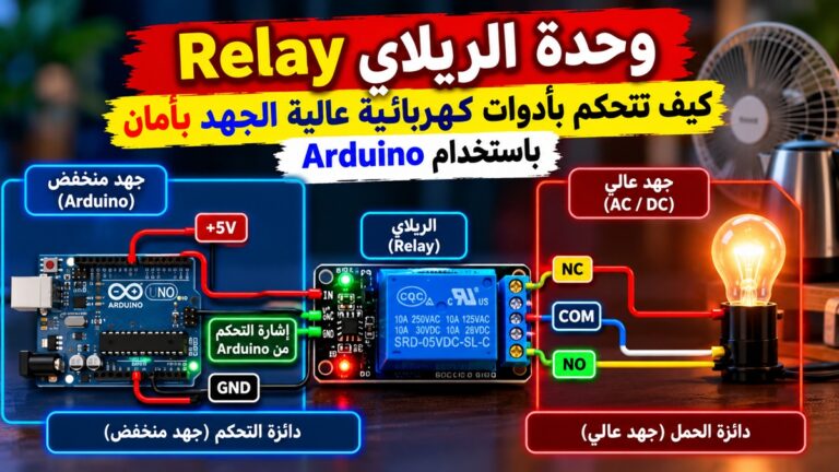 التحكم في الأجهزة الكهربائية باستخدام Arduino وRelay | شرح الريلاي للمبتدئين